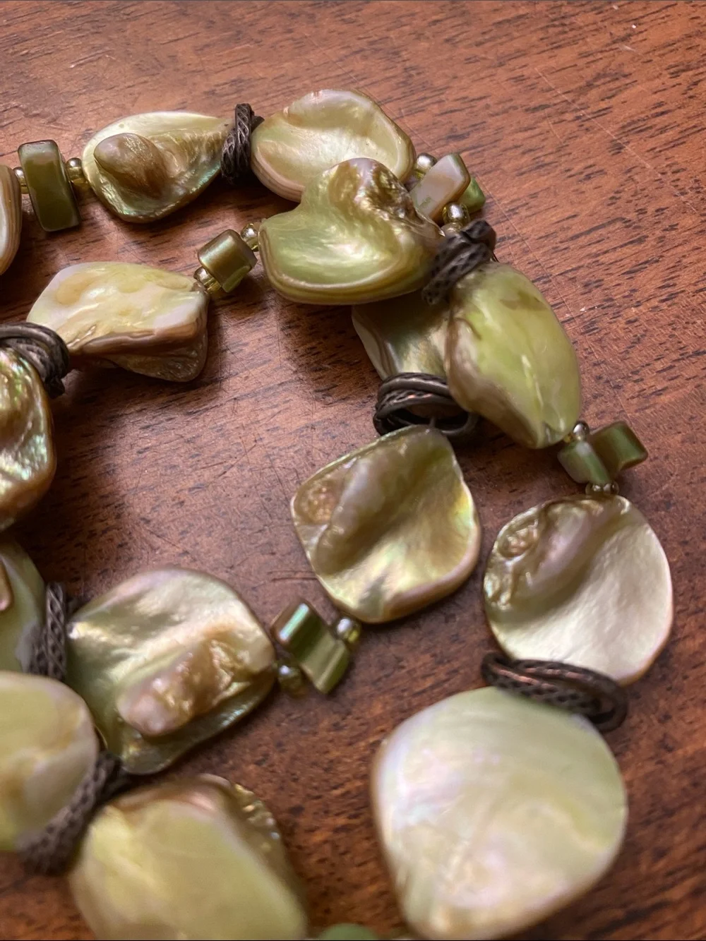 FREE TWO!!! ABALONE Stretch Bracelet Pair